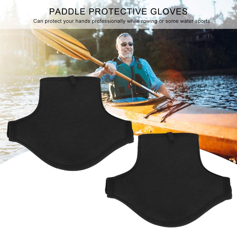 CHEOTIME Neoprene Paddle Mitts Gloves, Neoprene Kayak Pogies Glove Paddling Gloves for Sea Kayak Canoe Touring Paddle Kayaking Exterior Water Rafting - Image 4